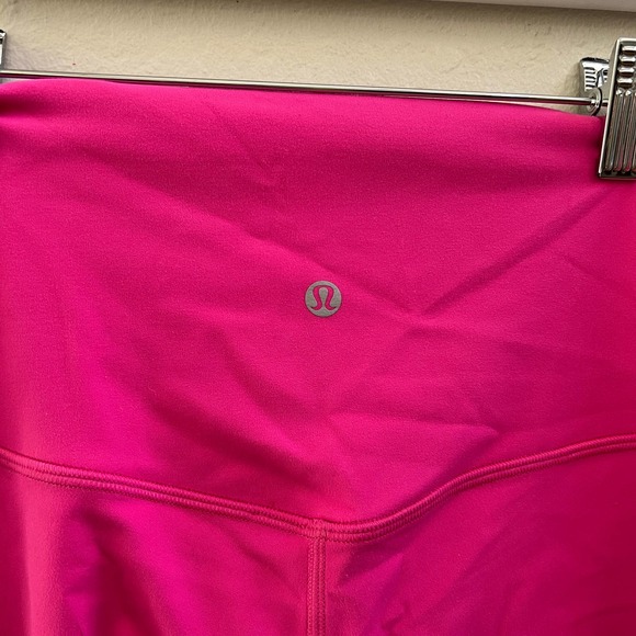 EUC Lululemon Sonic Pink High Rise Align Full Length 28" Leggings size 6 - Picture 7 of 8